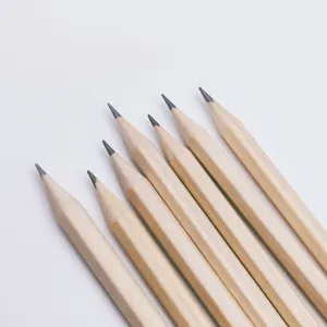 Customized Logo 7inch 2B Lead Natural Wooden Hotel Pencil For Writing Sketching