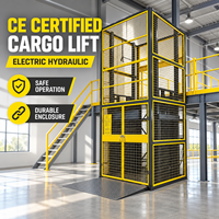 Monte-charge vertical hydraulique pour entrepôt, capacité et taille de plateforme personnalisables