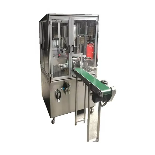 Low price rotary table cup filling and sealing machine made in china