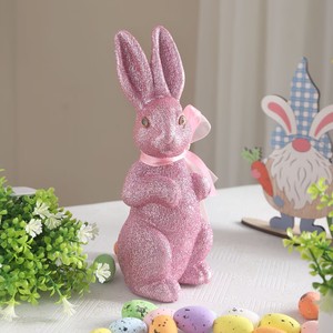 Ornement <span class=keywords><strong>Lapin</strong></span> de Pâques Doré Scintillant de Luxe, Article Décoratif <span class=keywords><strong>Papillon</strong></span> en Mousse, Vente en Gros Usine - Product Image 5