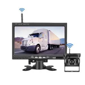 7 9 10inch Truck Rear View Camera Monitor Wireless Transmitter 2.4ghz Backup Reverse Wireless Camera System for Bus Semi Trailer