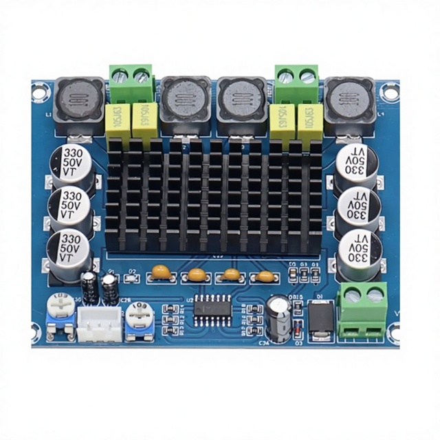 M543 High Power Digital Amplifier Board Audio Module Class D Bi-Channel 2*120W XH-M543