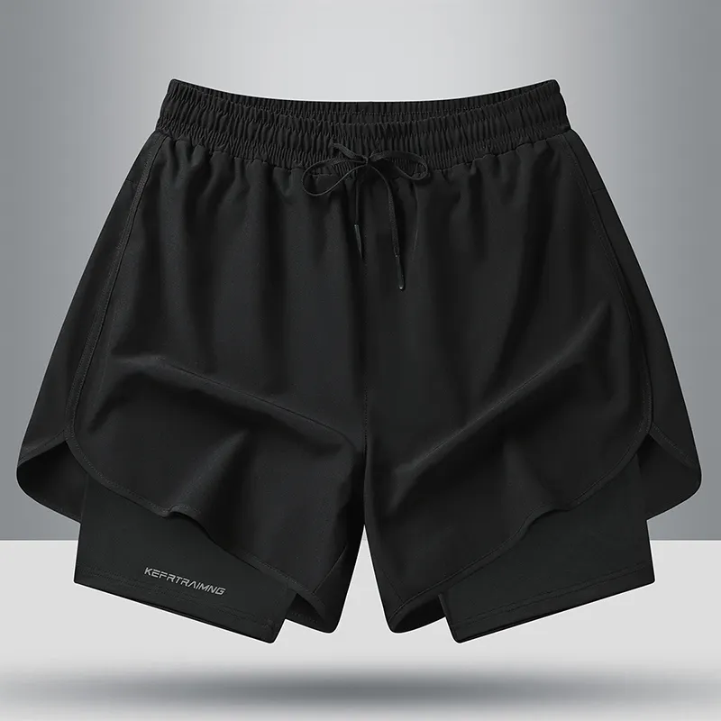 Pantalones cortos de gimnasio para hombre de talla grande personalizados 2024 de secado rápido para deportes atléticos informales de longitud media para correr