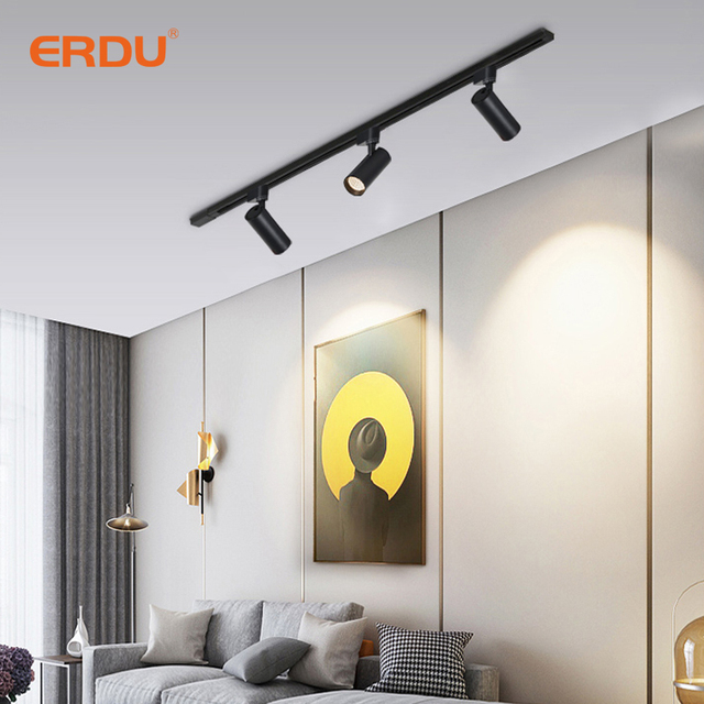 30W COB LED Track Light Dimmable 3CCT Aluminum Spotlight 15-60° Zoom Hotel Museum Commercial Lighting CE Certified