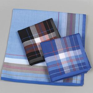 Pañuelos de Algodón Puro con Rayas Satinadas Oscuras, Pañuelo Clásico Vintage, Regalo para Personas Mayores - Product Image 2