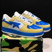 Sneakers de rue unisexes avec logo personnalisé, patch étoile, motif tête de requin, chaussures de skate, vente en gros avec transport maritime