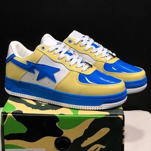 Sneakers de rue unisexes avec logo personnalisé, patch étoile, motif tête de requin, chaussures de skate, vente en gros avec transport maritime - Product Image 2