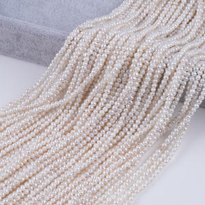 Promoción al por Mayor de Perlas Redondas AK de 3.5-4mm, Cuentas Sueltas de Perlas de Agua Dulce Blancas Naturales, Directamente del Fabricante - Product Image 5