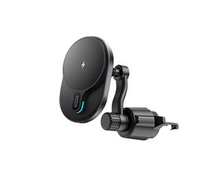 Chargeur sans fil pour voiture, PD 3.0, charge rapide, <span class=keywords><strong>port</strong></span> Type-C, sortie 15W, aimant puissant, utilisation sur la sortie d'air de la voiture, téléphone portable OTP - Product Image 1