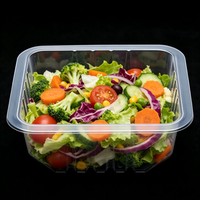 Barquette thermoscellable en PP recyclable transparente, barquette d'emballage jetable de qualité alimentaire hermétique pour la conservation des poivrons frais
