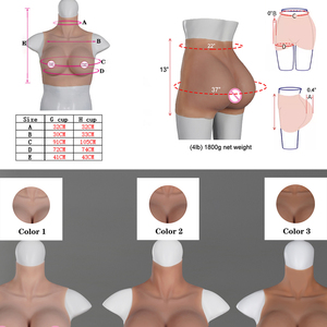 Realistische Siliconen Nep <span class=keywords><strong>Vagina</strong></span> Butt Enhancer Broek <span class=keywords><strong>Shemale</strong></span> Cosplay Tieten G H Cup Man-vrouw Bodysuit Voor Crossdresser - Product Image 6