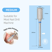 OEM ODM Fraise à ongles en carbure de 13 mm, anti-poussière, droite, 3/32, pour ponceuses à ongles électriques, pour le retrait de gel
