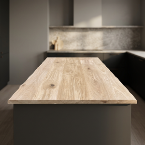 Tableros de Madera Maciza de Roble de 40 mm con Borde Natural o Acabado Cuadrado para Encimeras y Mesitas de Baño - Product Image 2