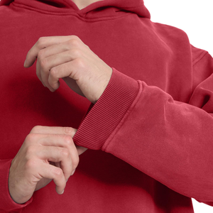 Sweat à capuche personnalisé en molleton polyester/coton épais, style vintage délavé à l'acide, grande taille pour homme, avec logo, tendance - Product Image 6