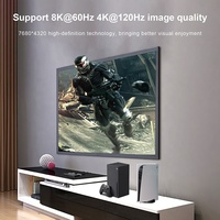 Interruptor de 3 entradas, 1 salida, 8K, HDMI, 3 puertos, 8K, soporte para 8K @ 60Hz, 4K @ 120Hz
