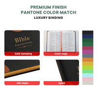 Bible personnalisée grand format à couverture rigide pour l'étude religieuse, impression sur mesure, vente en gros OEM, fabricant en vrac