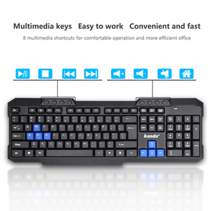 Nhà Máy 2022 Hot Bán Cho Amazon Bàn Phím Không Dây Và Chuột Combo Tiêu Chuẩn Màu Đen Văn Phòng Thiết Lập Giá Rẻ Và Thuận Tiện - Product Image 3