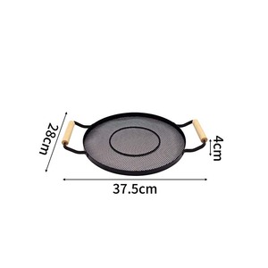 モダンな金属ディスプレイ提供スナックトレイプレート皿滑り止めパーティーカスタマイズされたロゴを使用することができます - Product Image 6