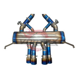 Escape Trasero Vortex Blue Titanium Estilo MP para BMW G80 G82 M3 M4 S58 con Sistema Valvetronic y Puntas Cuádruples Tipo Gatling - Product Image 2