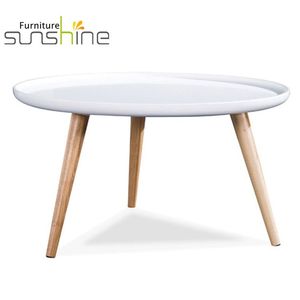 Sunshine CJ-0011 <span class=keywords><strong>Tavolino</strong></span> da Caffè Convertibile Moderno Personalizzato OEM con Gambe in MDF e Legno di Frassino, Tavolini Laterali Impilabili per Soggiorno - Product Image 4