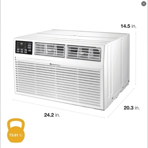 Climatiseur mural à fenêtre 10000 BTU 1.5P R410A avec télécommande, refroidissement uniquement, marche/arrêt, 220V - Product Image 5