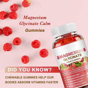 Hot Selling Magnesium Glycinate <strong>Calcium</strong> &amp; <strong>Vitamin</strong> <strong>D</strong> Gummy Candy 60-count Improve Memory &amp; Sleep Factory Stock - Product Image 2