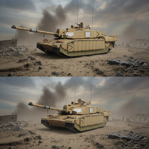 รถถังพลาสติก35 1นิ้วยาว33ซม. แบบอังกฤษ Challenge <span class=keywords><strong>2</strong></span>สำหรับผู้ใหญ่ - Product Image 5