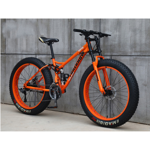 Bicicleta Híbrida Popular de <span class=keywords><strong>26</strong></span>'' con Diseño 4.0, Bicicleta de Montaña, Fat Bike, Cruiser de Playa con 21 Velocidades, Freno de Disco, <span class=keywords><strong>Horquilla</strong></span> de Acero para Ciclismo <span class=keywords><strong>en</strong></span> Nieve y Montaña - Product Image 3
