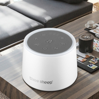 Machine à bruit blanc personnalisée avec lumière d'ambiance et thérapie sonore pour adultes, lecteur de musique USB, télécommande, alimentation par piles AAA, aide au sommeil et apaisant