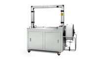 Nouvelle machine d'emballage semi-automatique et entièrement automatique à double moteur pour cerclage de cartons à colle chaude, fabriquée en Chine