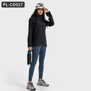 防风防水透气中长连帽户外徒步套装运动服冬季夹克女式夹克 - Product Image 3