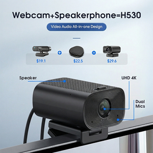 กล้องประชุมแบบออลอินวันพร้อมรีโมทคอนโทรล ความละเอียด 4K พร้อมไมโครโฟนคู่ ลำโพงตัดเสียงรบกวนด้วย AI และฝาครอบป้องกันความเป็นส่วนตัวสำหรับการสตรีม - Product Image 4