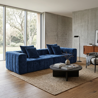 Ensemble de canapés modulaires compressibles pour une disposition flexible en stock, canapé compressible en mousse haute densité, canapé moelleux pour salon