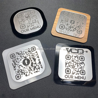Placa personalizada de código QR dorada para tienda de negocios, señal de redes sociales, tablero de acrílico, Facebook, Instagram