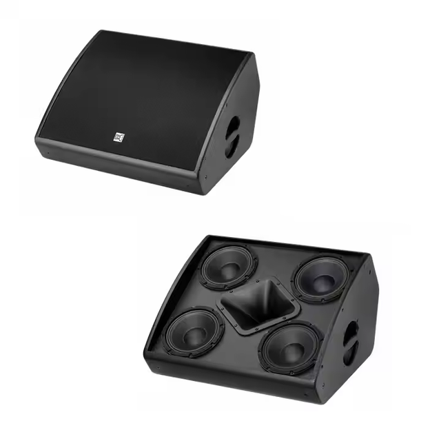 CVR 4*8" Conference Stage Studio Monitor Pro Audio Floor Monitor Speakers