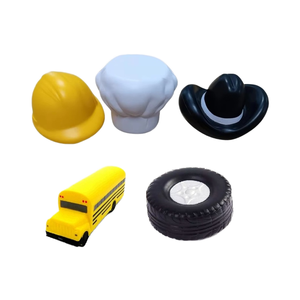 قبعة كاوبوي ضد التوتر مخصصة بالشعار من فوم البولي يوريثان خوذة أمان للتخلص من التوتر قبعة صلبة ضد التوتر - Product Image 1