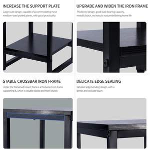 Support de fleurs écologique en métal enduit de poudre support de plante moderne support de plante élégant et robuste pour le salon utilisation intérieure courrier - Product Image 4