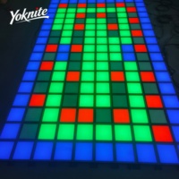 Losetas de Piso Interactivas LED con Sensor de Presión, Personalizables, 30x30cm, para Sala de Juegos Interior