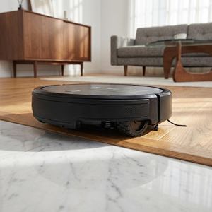 Aspirateur robot domestique avec filtre HEPA 3-en-1, balayage et lavage, forte aspiration 1000-1499 Pa, autonomie 30-60 min - Product Image 1