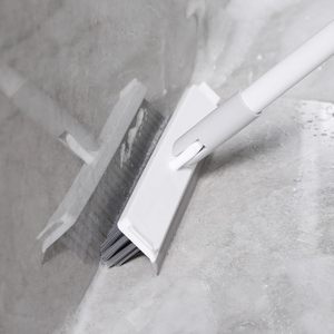 For 3-in-1 Eco-Friendly Stainless Steel Handle Nylon Brush Multifunctional Toilet Cleaning <b>Mop</b> & Sweep <b>Floor</b> Scrub Brush - Product Image 6
