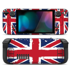 Autocollants et skins en vinyle pour Steam Deck avec impression couleur intégrale, design Union Jack, accessoire de jeu - Product Image 1