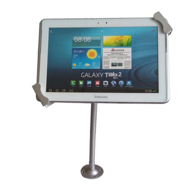 Desk/Wall Mount Screwed Secured Lockable Kiosk Security Display Holder With Keys for 7-10.1" Tablet