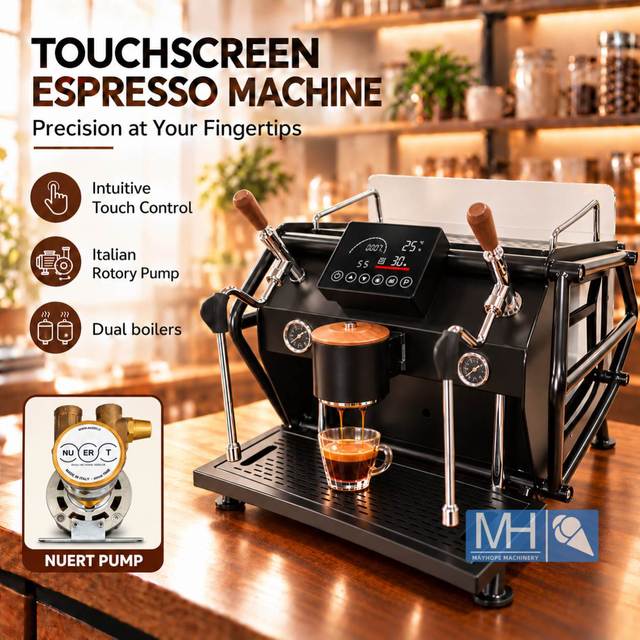 Professional Stainless Steel Dual Boilers E61 Rocket E61 Brewing Head Commercial Coffee Espresso Machine With Milk Frother