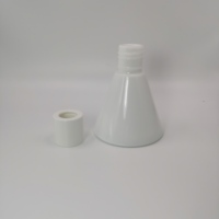 Bouteille en verre céramique opale blanche personnalisée de 100 ml avec bouchon à vis, vide, pour usage cosmétique, sérigraphiée KeRuiJia KRJ-GH17 Zhejiang