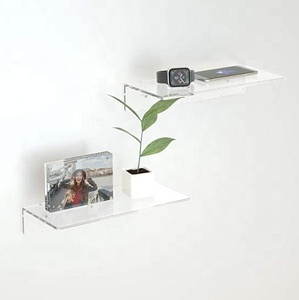 Acrylic Wall Shelf Clear Acrylic Wall Mounted Shelf Acrylic Shelf Display Acrylic Storage Shelf