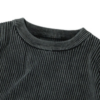 Pull en coton tricoté sur mesure pour homme, effet délavé, style décontracté, rétro, tendance, streetwear, pull d'hiver, vêtements pour homme