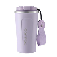 Gobelet isotherme portable en acier inoxydable de 350 ml avec affichage de la température, couvercle anti-fuite, isolation sous vide, pour boissons chaudes et froides