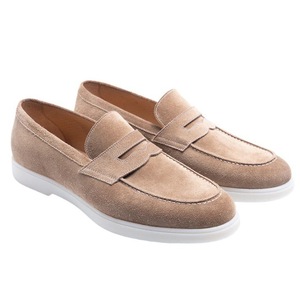 Nuevos Zapatos Sin Cordones Ligeros con Parte Superior de Gamuza y Suela de Goma para Comercio Exterior Transfronterizo, Zapatos Planos Casuales Europeos y Británicos - Product Image 5