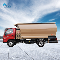 Distributeur d'aliments TMR universel pour bétail, camion d'alimentation multifonction à quatre roues pour bovins, ovins, porcins, chevaux, ânes, chameaux