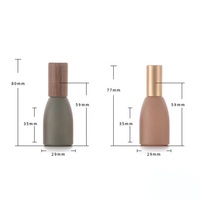 Bestseller Huile Essentielle 12ml Flacon Roll-on Personnalisé Rose Vert Transparent pour Parfum, Bouteilles en Verre avec Bouchon en Bois